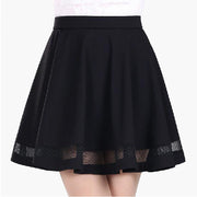 High waist pleated skirt A-line skirt